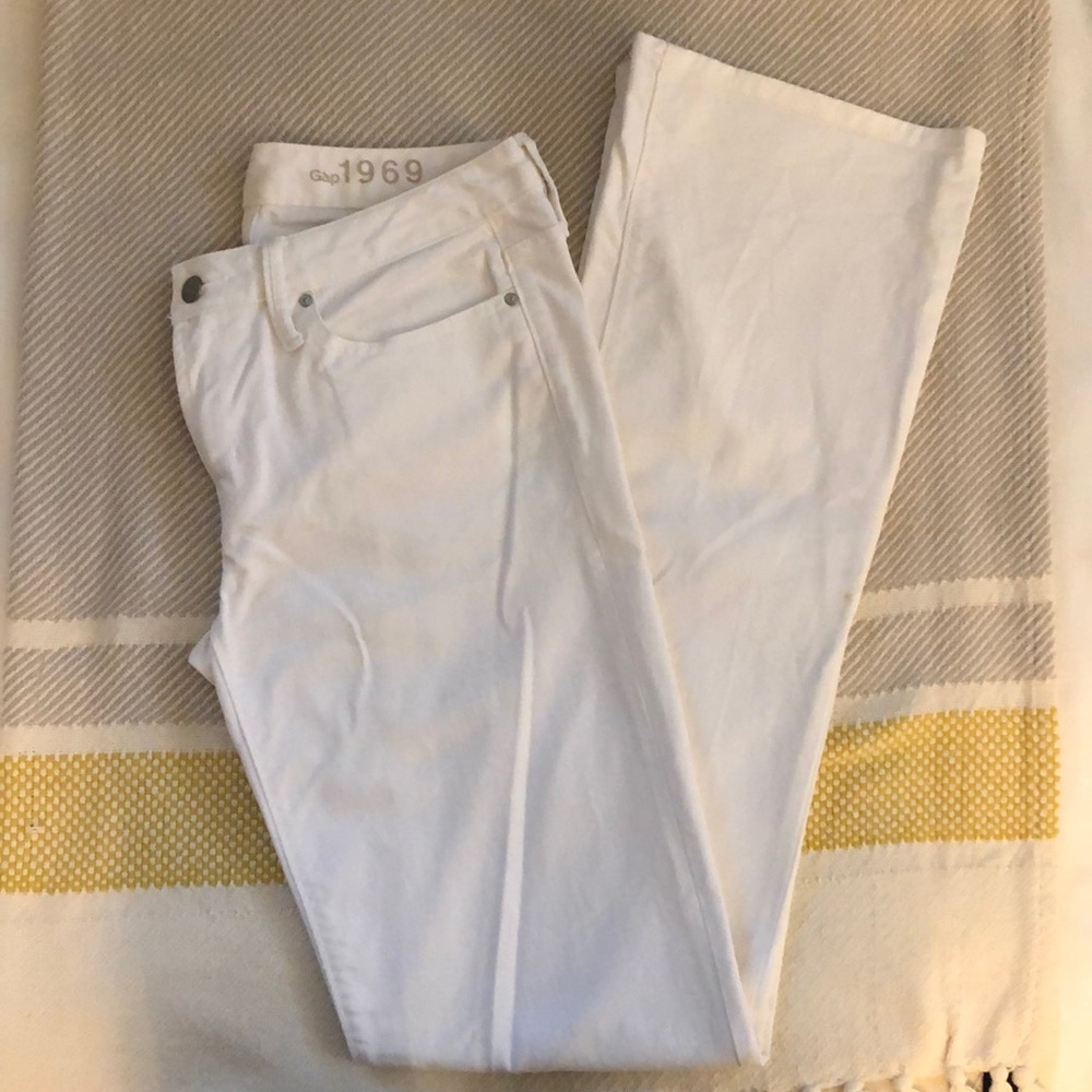 Extra Long White GAP jeans